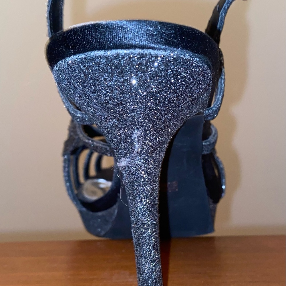 “Nina” Shoes Sparkling Black Heels with “Touch of Nina insoles” - Picture 14 of 14